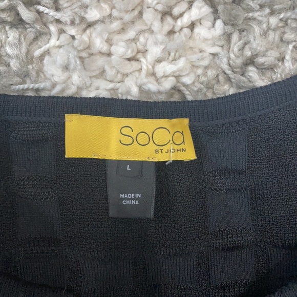 SoCa St. John black dress set with blazer size L - Picture 4 of 7